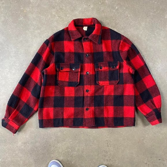 True Vintage 1980s Lumber Jack Plaid light jacket - Picture 1 of 7
